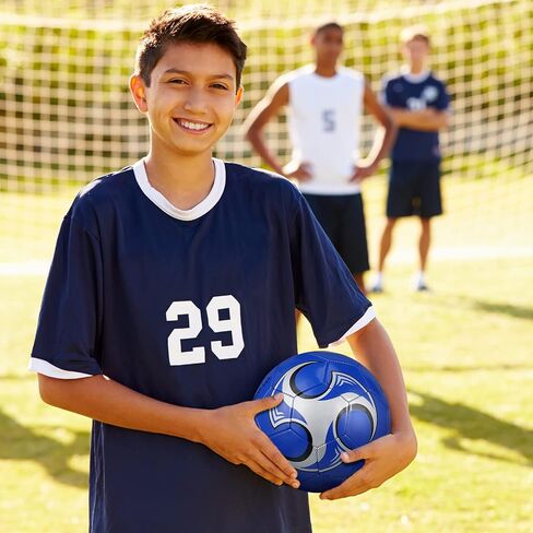 Wettarn 24 Pcs Size 5 Soccer Ball Bulk with Pump Deflated Machine Stitched Sport Soccer Balls for Outdoor Indoor Youth Team Training School PE Practice, Gift for Beginner Adults(Size 5,Vivid Colors) in Kuwait