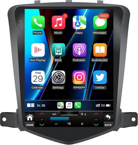 4+64GB ROM Android 15 Upgrade Car Radio for Chevrolet Chevy Cruze 2009-2015 | 10.4 Inch 1024 * 768 HD IPS Tesla Style Touchscreen Stereo Wireless Carplay Andriod Auto Backup Camera GPS 5G WiFi FM in Kuwait