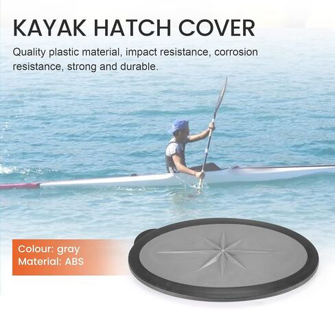 Kayak Hatch Cover Kayak Boat Deck Plate Kayak Boat Deck Hatch Cover Waterproof Kayak Boat Accessories,Gray in Kuwait