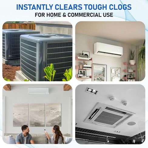 خراطيش ثاني أكسيد الكربون سعة 16 جرامًا لأداة تنظيف خط تصريف HVAC | خراطيش الهواء ذات الضغط العالي للأنابيب المسدودة | خرطوشة غير مترابطة | أداة جالو غير متضمنة، 30 حزمة (60) in Kuwait