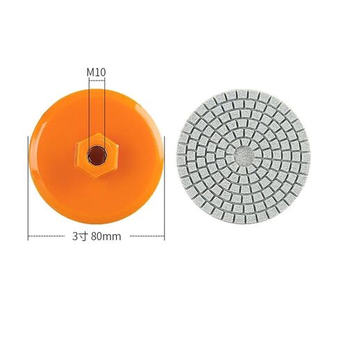 1pcs 80mm 3 Inch Polishing Pad Wet Dry Buff Disc Abrasive for Sanding Marble Granite Concrete Grinding Countertop Stone in Kuwait