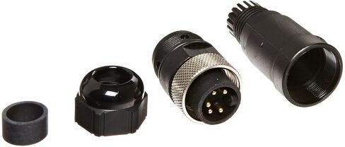 موصل Molex 1A5002-34 صغير الحجم A-Size قابل للربط مع طرف لولبي، ذكر مستقيم، اقتران خيط داخلي، 5 أقطاب، 8.0 أمبير أقصى تصنيف للتيار، 600 فولت تيار متردد/تيار مستمر أقصى جهد in Kuwait