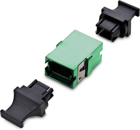 StarTech MPO/MTP Coupler, Single Mode Fiber Adapter, Key Up-Key Down, Fiber Optic MPO/MTP-APC Coupler for Patch Panels and Enclosures - Green in Kuwait