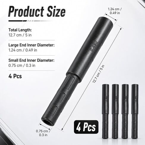 4 Pcs Graphite Shaft Extension,Golf Club Extensions Putter Extension Carbon Fiber Shaft Extensions for Golf Clubs Putter Iron(Black) in Kuwait