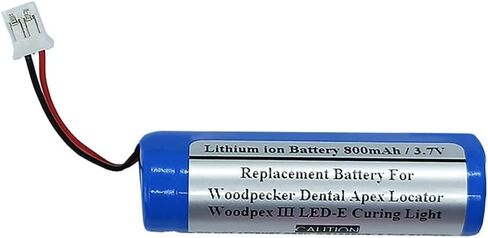 بطارية بديلة متوافقة مع جهاز Woodpecker Dental Apex Locator Woodpex III LED-E، ضوء المعالجة، E-1115 in Kuwait