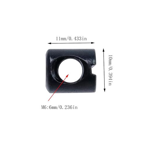 20 Pcs Metric Black M6 Barrel Nuts Cross Dowels Slotted Nuts Bed Crib Screws Hardware Replacement Kit Fitting for Cribs and Flat Furniture M6x10mmx11mm (Black) in Kuwait