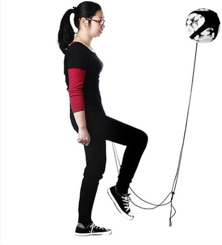 Adjustable Soccer Kick Trainer Waist Belt, 250cm Solo Ball Control Training Aid, Elastic Return Cord Practice Strap for Football Volleyball Skill Workout, Suitable for Kids Adults Beginners Black in Kuwait