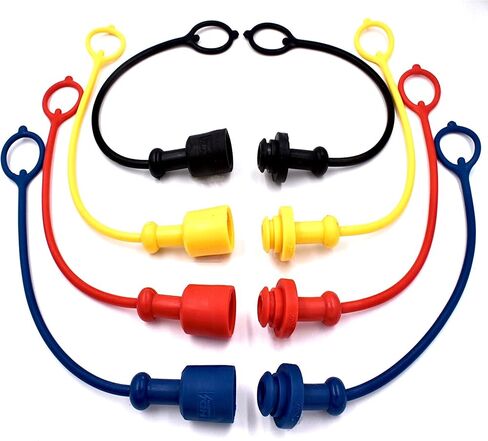 (8 Pack) HD Switch Hydraulic Coupler Dust Cap & Plug Set fits 1/4" ISO Faster 1/4“ Fittings 7241-B, HNV14NP, H2-63, NV 14-38SAE M in Kuwait
