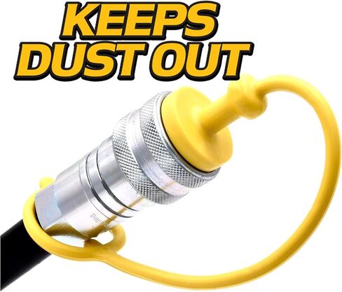 (8 Pack) HD Switch Hydraulic Coupler Dust Cap & Plug Set fits 1/4" ISO Faster 1/4“ Fittings 7241-B, HNV14NP, H2-63, NV 14-38SAE M in Kuwait