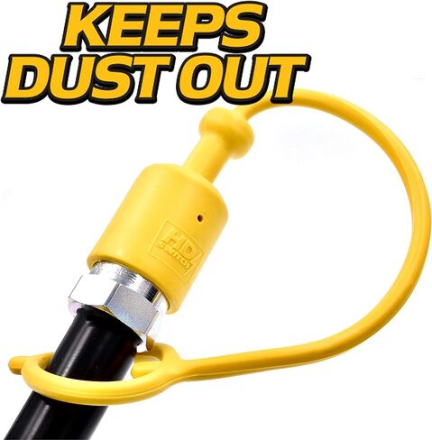 (8 Pack) HD Switch Hydraulic Coupler Dust Cap & Plug Set fits 1/4" ISO Faster 1/4“ Fittings 7241-B, HNV14NP, H2-63, NV 14-38SAE M in Kuwait