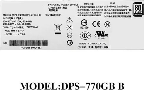 Dps-770gb Server Switching Power Supply Module 770W redundant Power Supply. in Kuwait