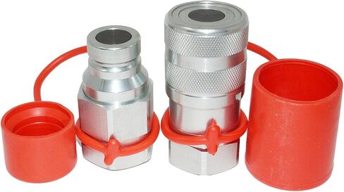 Flat Face High Flow Hydraulic Quick Connect Couplers Set, 1" Body x 1" SAE Thread in Kuwait