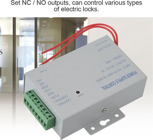 AC110V-240V to DC12V 3A 30W Door Access Supply Controller with Stable Interference Resistance and 0–15s Lock Time Delay in Kuwait