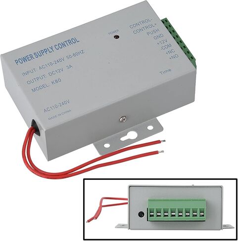 AC110V-240V to DC12V 3A 30W Door Access Supply Controller with Stable Interference Resistance and 0–15s Lock Time Delay in Kuwait