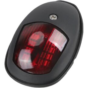 2PCS LED Navigation Light Waterproof Marine Sounding Light Navigation Light Red and Green Marine Light 10-30V(Black) in Kuwait