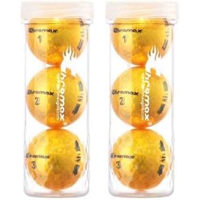 Chromax M5 Metallic High Visibility Gold Golf Balls, 2-Tubes of 3, New in Saudi Arabia