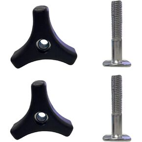 2 Pack Lawn Mower Handle Knobs Nut Bolt, Triangular Handle Fastening Screw Set Replacement Fits for Honda Lawn Mower or Other Lawn Machine Accessories Supplies in Kuwait