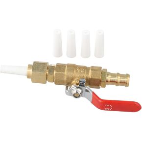 Brass Ball Valve Sandblaster Tool – 4 Alumina Nozzles (2.4–3.6mm) – For Rust Removal/Paint Stripping/Metal For Surface Treatment – Industrial Cleaning in Saudi Arabia