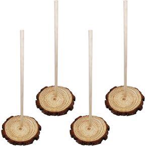 4 pcs Farmhouse Wooden Donut Stand Set, Donut Holder for Dessert Tables, Reusable Bagel Display, Donut Tower Stand, Perfect for Christmas, Birthdays, Weddings, Baby Showers and Party Decorations in Kuwait