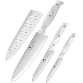 3PCS Chef Knife, Ultra Sharp Kitchen Knife, High Carbon Stainless Steel Chef knife set in Kuwait