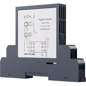 DC24V Analog Signal Isolator 0-75mV 4-20mA 0-10V 0-5V RS485 DC Signal Isolator 1 in 1 Out 1 in 2 Out Currnent Voltage Signal Converter(0-10V) in Saudi Arabia