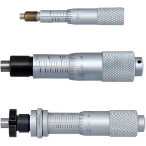 1PCS 0-5mm 0-6.5mm 0-13mm Micrometer Heads Accuracy 0.01mm Flat Measuring Tool Type Thread Knurled Adjustment Diameter Thimble(0801-050 6.5mmFlat) in Kuwait