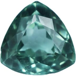 Natural Ceylon Bluish Green Sapphire 10.05 Ct Trillion Cut CERTIFIED Gemstone in Kuwait