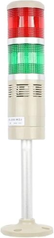 LED AC220V 110V DC 12V 24V مصباح أمان كومة أحمر أخضر أصفر فلاش إشارة برج صناعي LTA-505 أحمر وأخضر طبقتان (12 فولت ضوء ثابت) in Kuwait