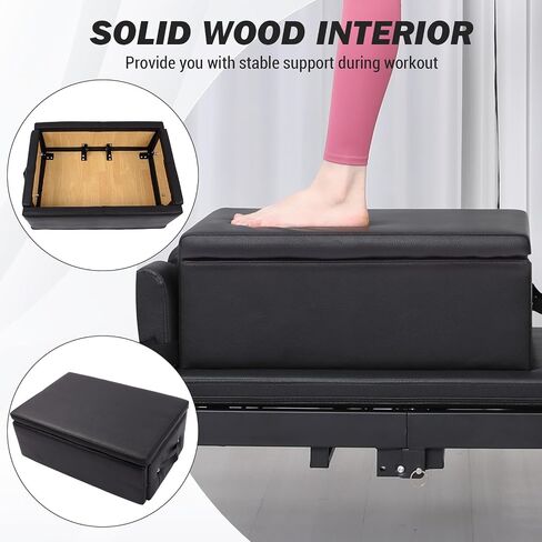 Pilates Sitting Box, Pilates Box for Home and Gym Use, Pilates Equipment Accessories, Pilates Reformer Box, in Kuwait