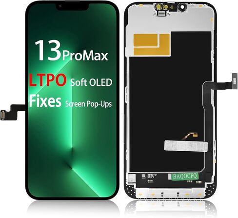 【إصلاح النوافذ المنبثقة】 بديل شاشة AMOLED عالية التحديث لهاتف iPhone 14 pro max 120 هرتز، 6.7 بوصة تتميز بشاشة LCD تعمل باللمس ثلاثية الأبعاد - طقم إصلاح كامل مع أدوات، زجاج مقسى in Kuwait