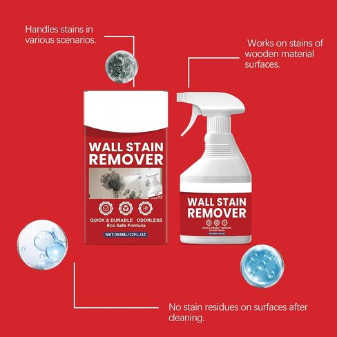 355ml Wall Stain Remover Spray, Helps Remove Stubborn Stains, No Scrubbing Needed for Walls & Tiles in Kuwait
