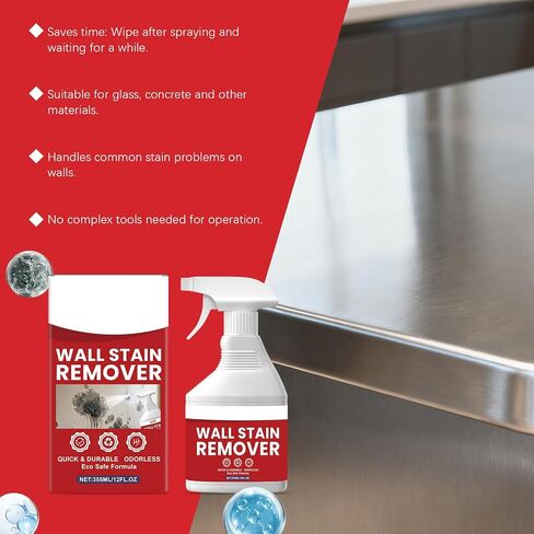 355ml Wall Stain Remover Spray, Helps Remove Stubborn Stains, No Scrubbing Needed for Walls & Tiles in Kuwait