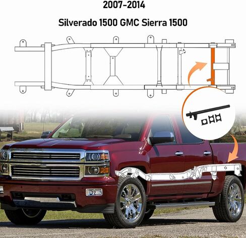 KPJTATUO Rear Fuel Tank Support Crossmember Fit for 2007-2014 Silverado 1500 GMC Sierra 1500 Rear Shock Mount Crossmember in Saudi Arabia