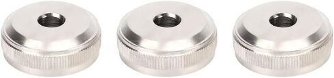 3Pcs Trumpet Valve Buttons - Silver Metal Finger Buttons Screw Piston for Trumpet Replacement(Bottom) in Kuwait