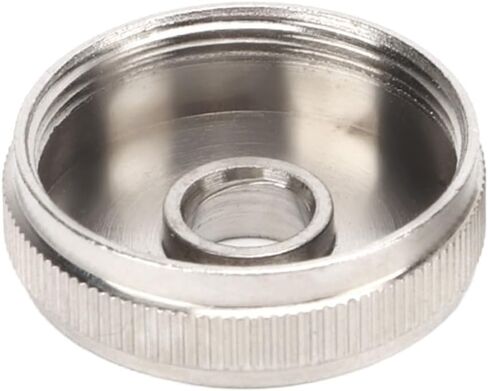 3Pcs Trumpet Valve Buttons - Silver Metal Finger Buttons Screw Piston for Trumpet Replacement(Bottom) in Kuwait