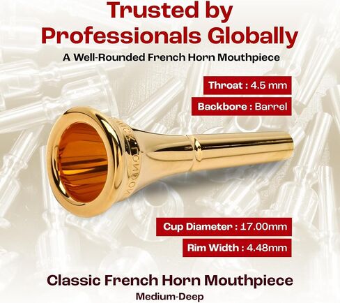 Denis Wick DW4885-7 Gold-plated French Horn Mouthpiece in Kuwait