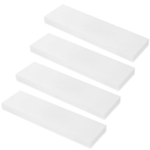 4 Pcs HDPE Plastic Block 1" x 3" x 12" HDPE Sheet Polyethylene Sheet Board Rectangular Solid Tapping Block for Machining, Home Floor Improvement, DIY Projects (White) in Kuwait