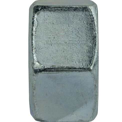 2"-4-1/2 Finished Hex Nuts, Grade 2 Steel, Electro Zinc Plated Clear Finish, Quantity 1 By Fastenere in Kuwait
