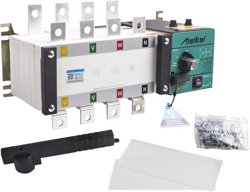250A 300A 4P ATS ثنائي الطاقة مفتاح نقل تلقائي AC220V مرحلة واحدة 3 لوحة تحكم أجزاء مولد الديزل in Kuwait