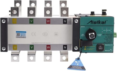 250A 300A 4P ATS ثنائي الطاقة مفتاح نقل تلقائي AC220V مرحلة واحدة 3 لوحة تحكم أجزاء مولد الديزل in Kuwait