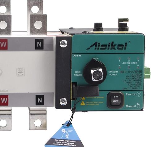 250A 300A 4P ATS ثنائي الطاقة مفتاح نقل تلقائي AC220V مرحلة واحدة 3 لوحة تحكم أجزاء مولد الديزل in Kuwait