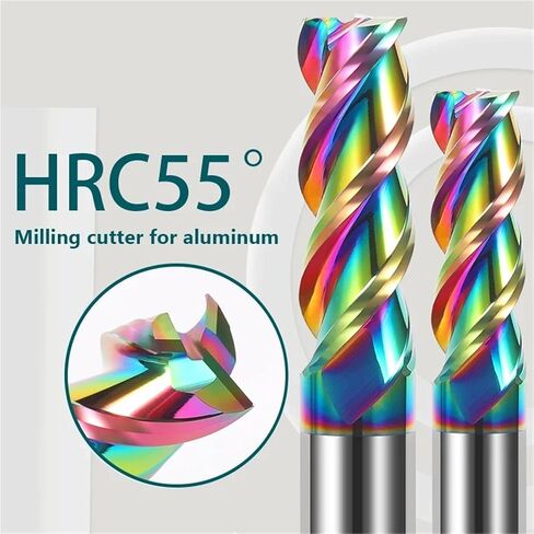 3 Flutes Aluminum Cutter Carbide Milling Cutter Tungsten End Mill Coating Teeth Aluminum Milling Tool Key Seater Router Bit(9X30X10X75) in Kuwait