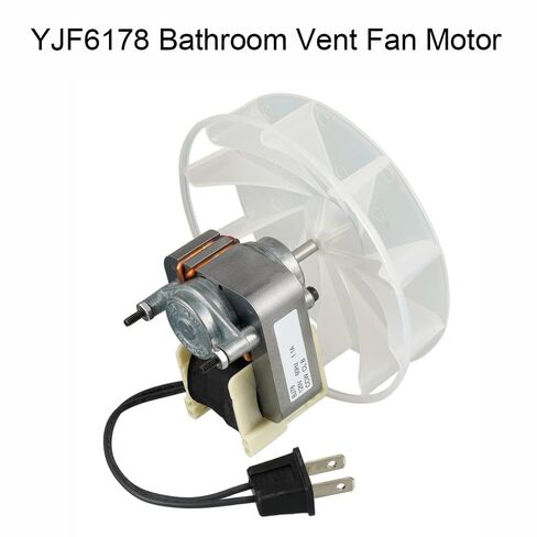 Bathroom Vent Fan Motor Replacement YJF6178 for Nautilus & Broan Bath Fans (Fits 671 655 678 679 N678), 70CFM Powerful Ventilation, Durable Plastic & Metal Exhaust Fan Motor Kit in Kuwait
