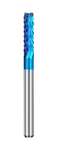 Carbide End Milling Cutter 10pcs 3.175 Shank Blue Coated Router Bits Engraving Edge Cutter End Mill 0.8-3.175mm(10PCs 1.5-3.175mm) in Kuwait