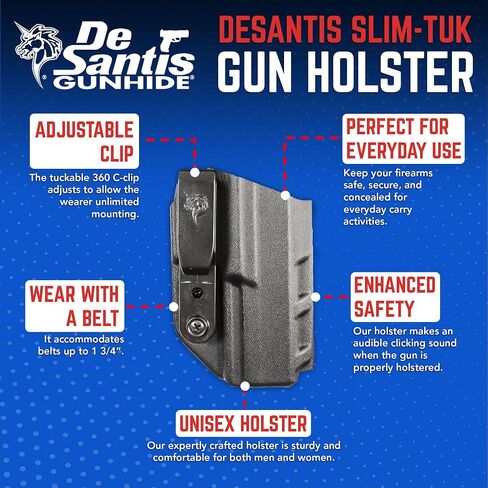 Desantis Slim-Tuk IWB Holster for Springfield Echelon - Optic Compatible in Saudi Arabia