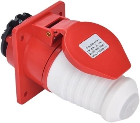 1pc Waterproof Industry Plug Set - 16A/32A Concealed Inclined Socket with 3/4/5 Cores for Industrial Use | 3p16a 013 Concealed 413 Set in Saudi Arabia