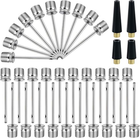 34 Pcs Bicycle Pump Needle, Ball Inflator Needles for Balls with Pump Needles, Universal Inflating Adapters for Bicycles, Sport Balls, Inflatables in Kuwait