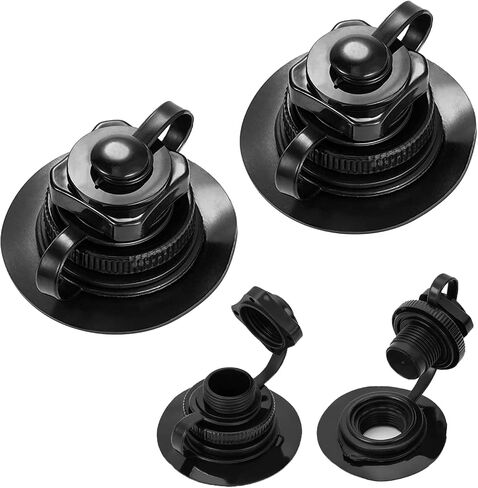 Inflatable Boat Air Valve 24mm Black Plastic Kayak Raft Air Plug Gas Valve Cover Replacement for Inflatable Boat Kayak Canoe Dinghy in Kuwait