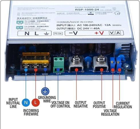 RSP-1000-24 1000 واط 24 فولت 41.7A مصدر طاقة 1 قطعة in Kuwait