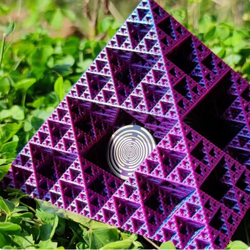 2.5cm Mwo Polarizing Disk, Multi Wave Oscillator Pyramid, Water Energization & Harmonic Balancing, Eliminate Negative Energy, Suitable for Home Decoration, Desk Decoration, Meditation and Relaxation in Kuwait